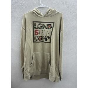 LGND Supply Co Mens Sweatshirt Size XL Tan Logo Hoodie Pullover